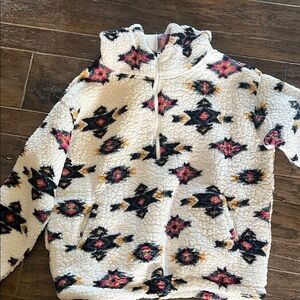 Wrangler Retro Patterned Pullover Hoodie Aztec Sweater